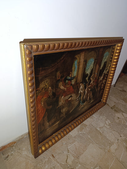 Tableau ancien de l'atelier de Charles Antoine Coypel (1694-1752) - Le Jugement de Salomon