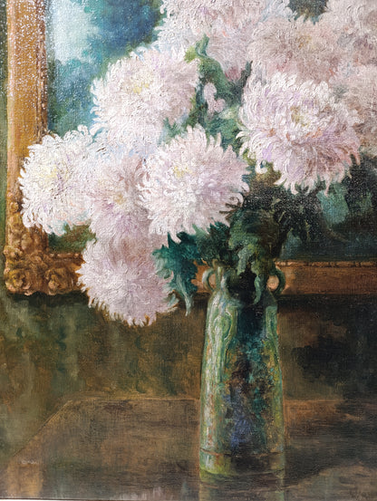 Ecole hollandaise du début du XXe siècle - Nature morte aux fleurs