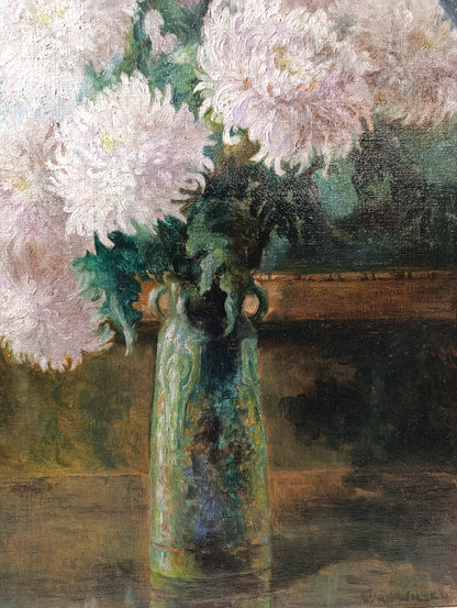 Ecole hollandaise du début du XXe siècle - Nature morte aux fleurs