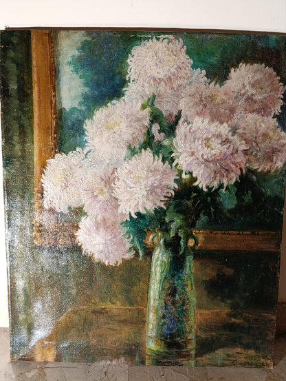 Ecole hollandaise du début du XXe siècle - Nature morte aux fleurs