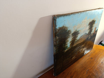 Peinture ancienne, École d'Italie du Nord du début du XIXe siècle - Paysage