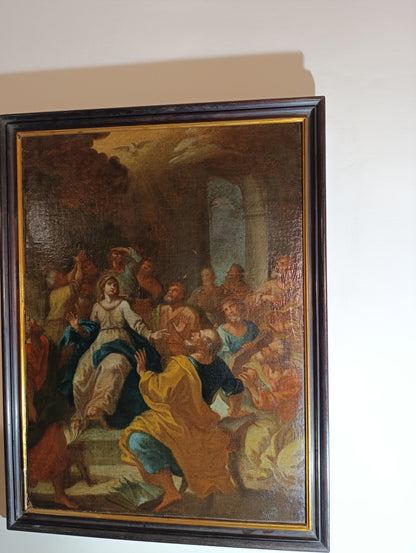 Ecole italienne (XVII) - Descente du Saint-Esprit sur les Apôtres