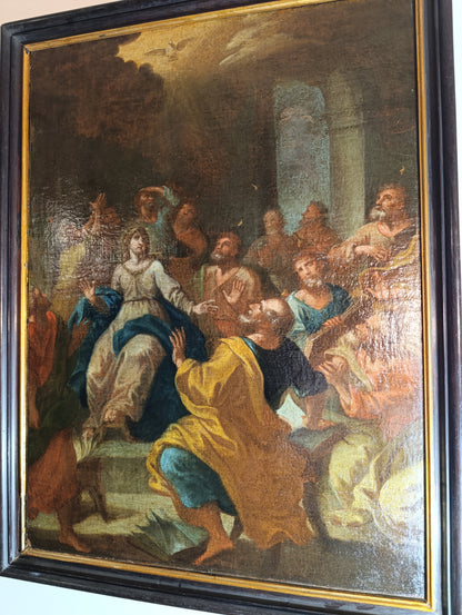 Ecole italienne (XVII) - Descente du Saint-Esprit sur les Apôtres