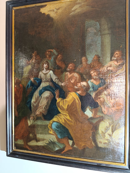 Ecole italienne (XVII) - Descente du Saint-Esprit sur les Apôtres