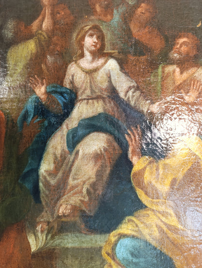 Ecole italienne (XVII) - Descente du Saint-Esprit sur les Apôtres