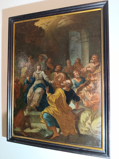 Ecole italienne (XVII) - Descente du Saint-Esprit sur les Apôtres