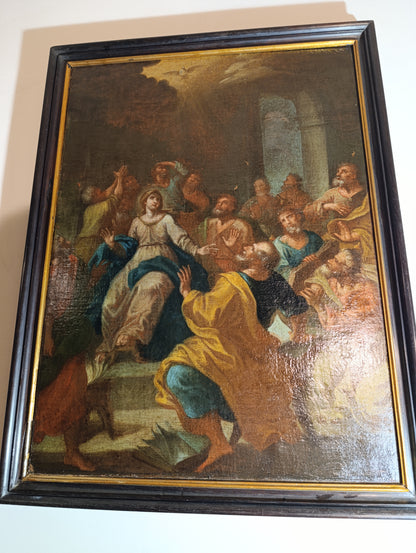 Ecole italienne (XVII) - Descente du Saint-Esprit sur les Apôtres