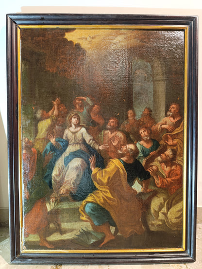 Ecole italienne (XVII) - Descente du Saint-Esprit sur les Apôtres