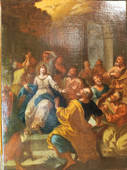 Ecole italienne (XVII) - Descente du Saint-Esprit sur les Apôtres