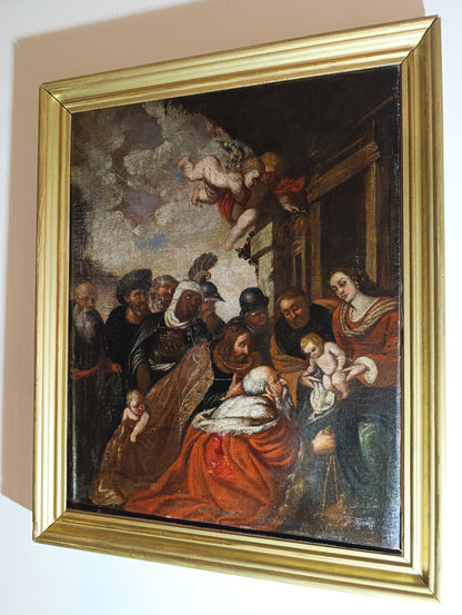 Pierre Paul Rubens (1577-1640), Ecole de - Adoration des Rois Mages