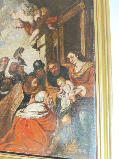 Pierre Paul Rubens (1577-1640), Ecole de - Adoration des Rois Mages