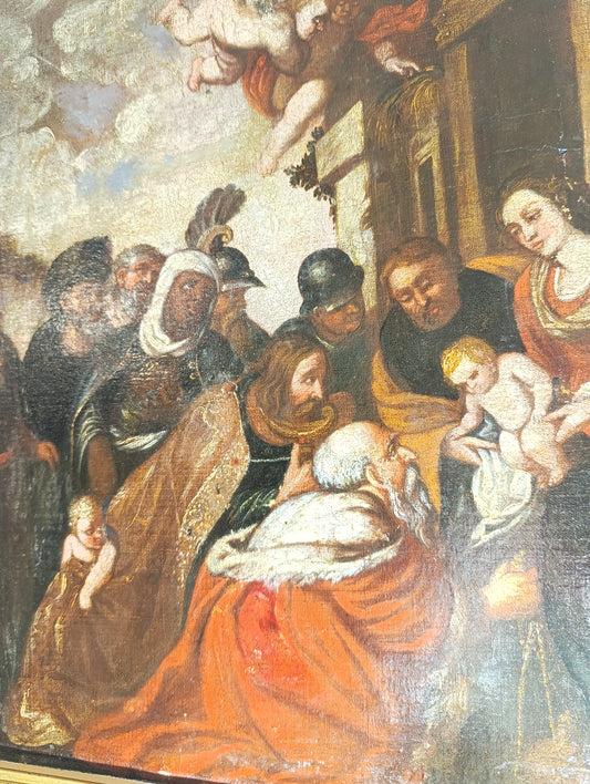Pierre Paul Rubens (1577-1640), Ecole de - Adoration des Rois Mages