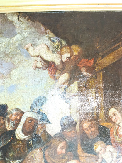 Pierre Paul Rubens (1577-1640), Ecole de - Adoration des Rois Mages