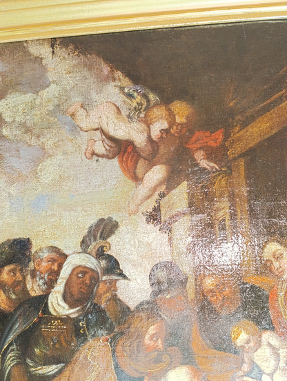 Pierre Paul Rubens (1577-1640), Ecole de - Adoration des Rois Mages