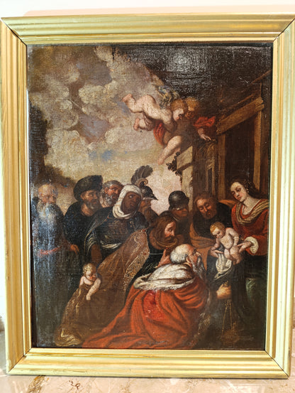 Pierre Paul Rubens (1577-1640), Ecole de - Adoration des Rois Mages