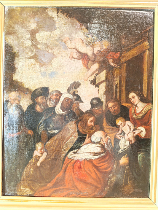 Pierre Paul Rubens (1577-1640), Ecole de - Adoration des Rois Mages