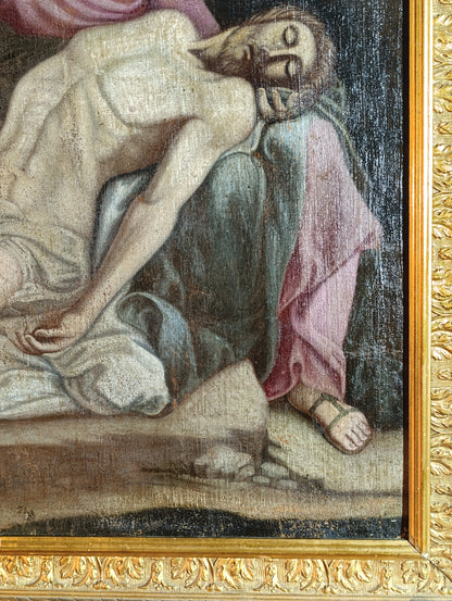 Peinture du XVe siècle - Pietà de l'école italienne
