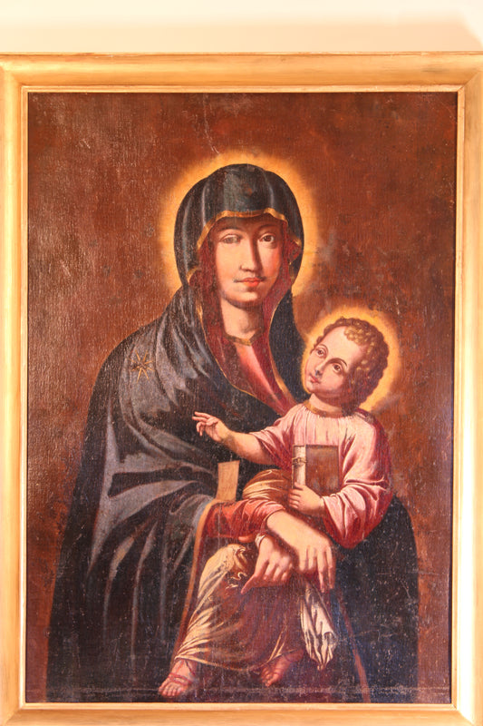 Scuola italiana (XVII) - Madonna con Bambino detta di Costantinopoli