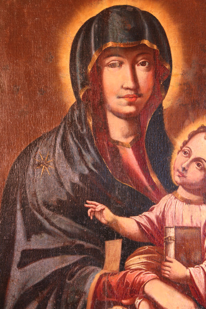 Scuola italiana (XVII) - Madonna con Bambino detta di Costantinopoli