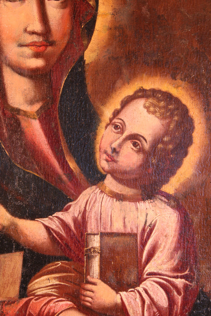 Scuola italiana (XVII) - Madonna con Bambino detta di Costantinopoli