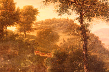 Antico dipinto-Jan Both (1618-1652), Circolo di - Paesaggio con figure
