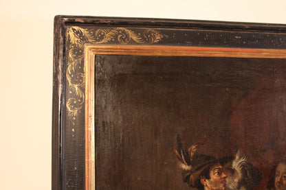 Antico dipinto-Trophime Bigot(1579-1650), Circolo di - Adorazione dei pastori