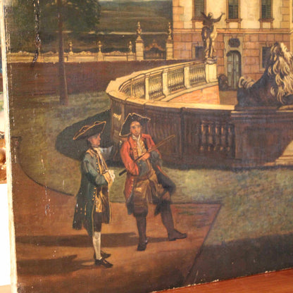 Bernardo Bellotto (1722-1780), Nello stile di (after) - Veduta del castello imperiale dello Schloss Hof